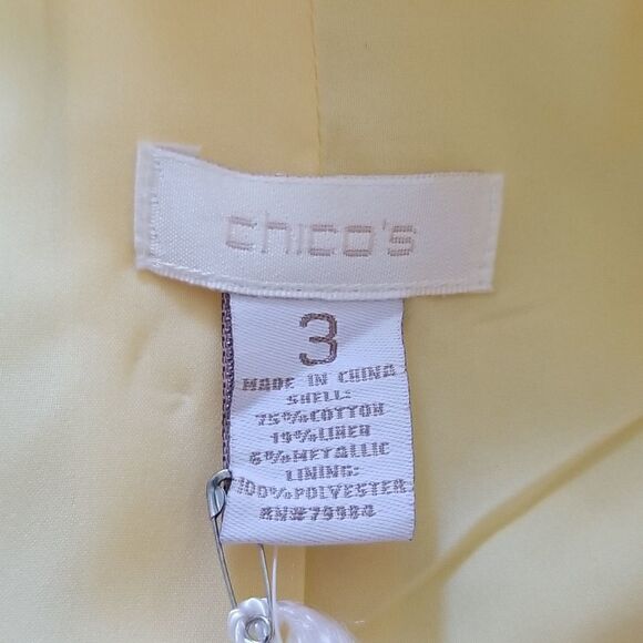 Chico's Oceanic Isle Tabytha Jacket New Size XL (Chicos Size 3) - Picture 3 of 10